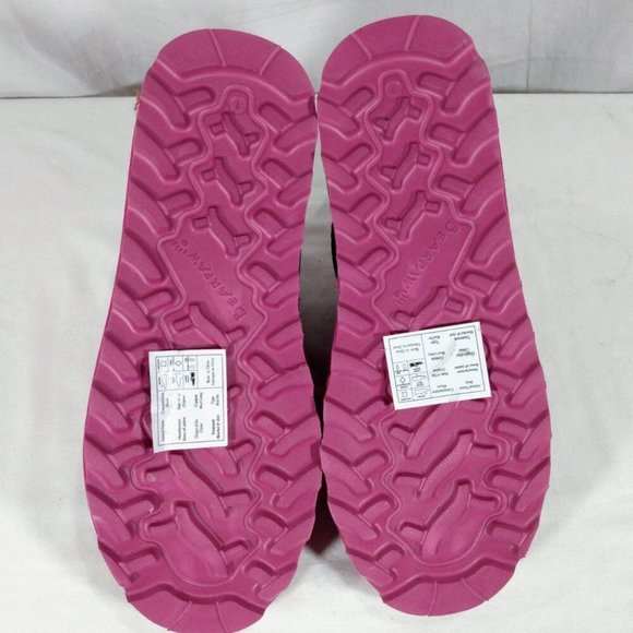 New BEARPAW® Suede Micro Boot with NeverWet® Orchid Pink 8M 9M - Picture 3 of 6